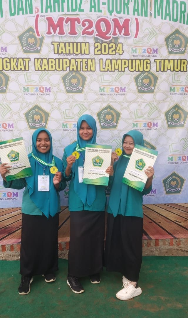3 Siswi MA Muhammadiyah Purbolinggo Raih Prestasi di MT2QM Tingkat Kabupaten Lampung Timur